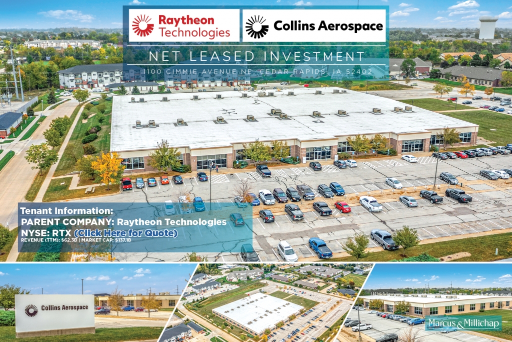 Listing Image for COLLINS AEROSPACE – PARENT COMPANY: RAYTHEON TECHNOLOGIES (NYSE: RTX)